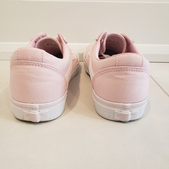 Vans Pink and White Women's Sneakers - Picture 5 of 10